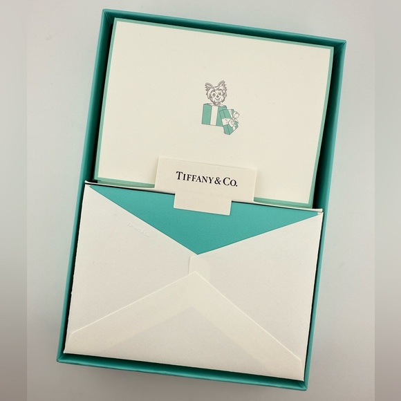 Set of 10 Tiffany & Co. New Yorkie Blank Greetings/Thank You Cards - Picture 1 of 6